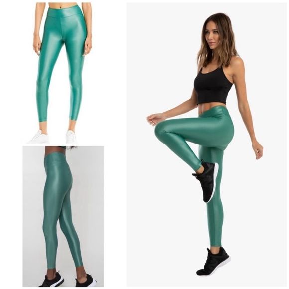 Koral Lustrous Infinity Highrise Leggings In Duffle Green - Picture 1 of 3